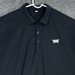 PXG Parsons Xtreme Golf Polo Shirt Mens XL Black Performance Stretch